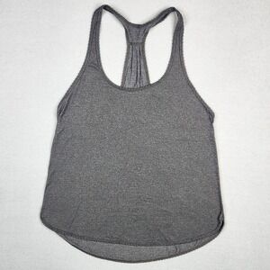 Lululemon 105F‎ Singlet Tank Top Womens 6 Grey Racerback Yoga Running Gym
